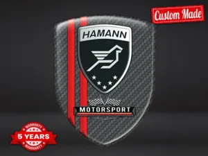 Hamann Autocollants Logo Vinyle Pro Max Résistants Stylé Design